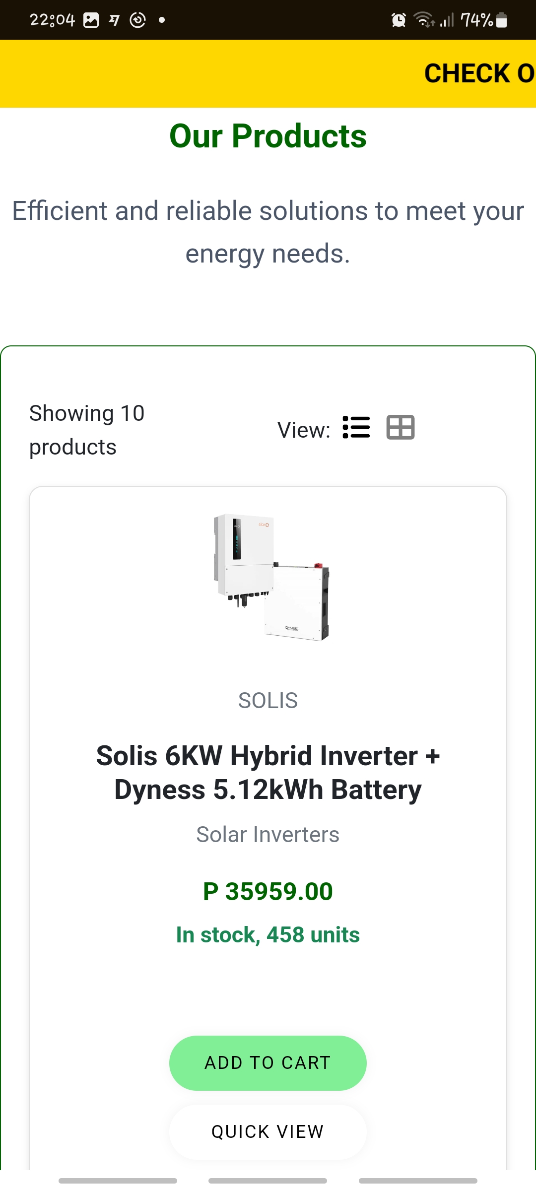 E-commerce ( React JS )