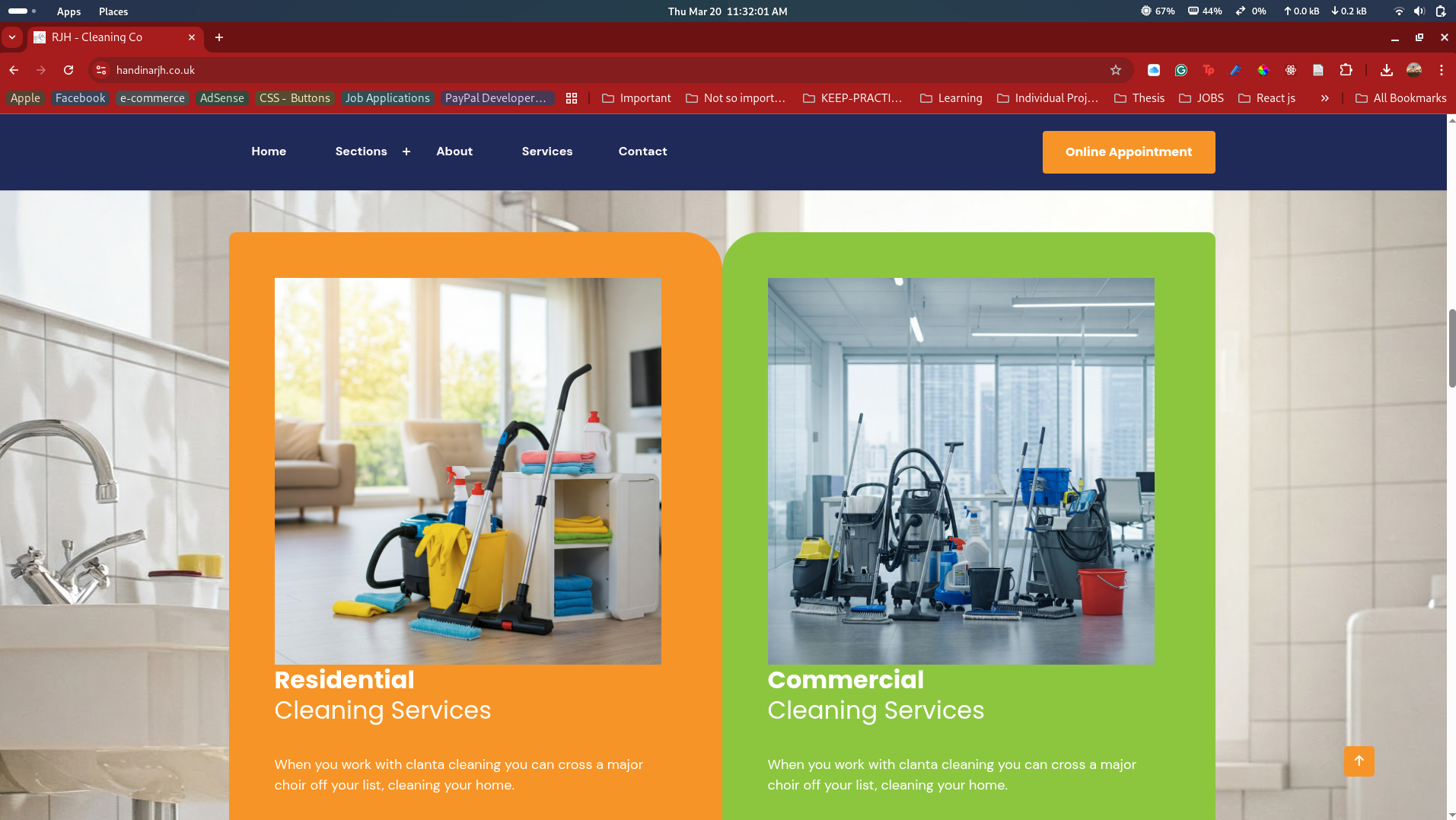 RJH Cleaning Official Website